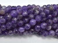 Amethyst, 8mm, Faceted Round-RainbowBeads