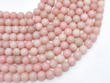 Pink Opal, 8mm Round Beads-RainbowBeads