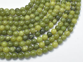 Canadian Jade Beads, 6mm Round Beads-RainbowBeads