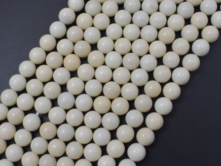 Ivory Jade Beads, 8mm (8.3mm)-RainbowBeads