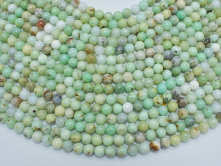 Australian Chrysoprase, 6mm (6.6mm), Round-RainbowBeads