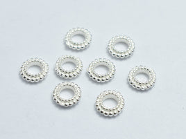 10pcs 925 Sterling Silver Beads, 5.2mm Spacer-RainbowBeads