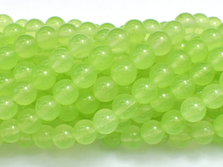 Jade - Light Green, 8mm (8.2mm) Round-RainbowBeads