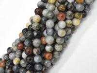 Hawk Eye, 8mm, Round-RainbowBeads