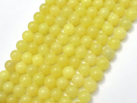 Lemon Jade, Round, 8mm beads-RainbowBeads