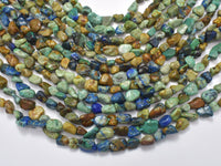 Natural Azurite, 5x7mm Nugget Beads, 15.5 Inch-RainbowBeads