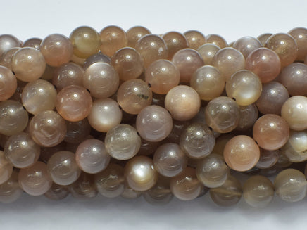 Gray Moonstone Beads, 8mm, Round-RainbowBeads