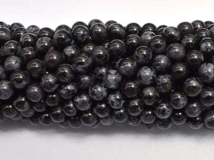 Indigo Gabbro 6mm Round Beads, 15 Inch-RainbowBeads