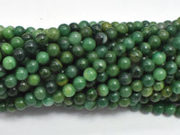 Verdite, African Jade, 4mm (4.7mm) Round Beads-RainbowBeads