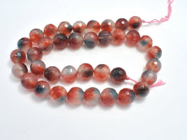 Agate Beads, 10mm Faceted Round Beads-RainbowBeads