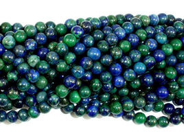 Azurite Malachite Beads, 4mm (4.3mm) Round-RainbowBeads