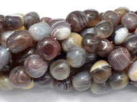 Botswana Agate, 10x14mm Nugget Beads, 15.5 Inch-RainbowBeads