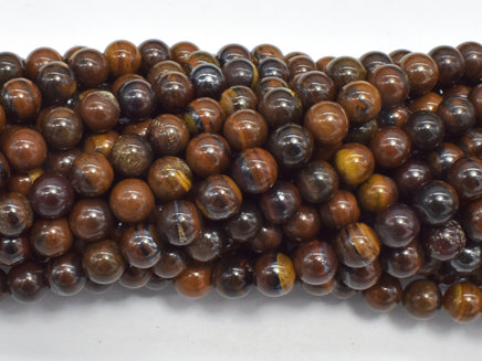 Tiger Iron, 6mm, Round Beads, 15.5 Inch-RainbowBeads