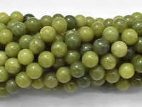 Canadian Jade Beads, 8mm Round Beads-RainbowBeads