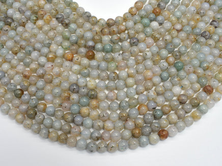 Moss Opal 6mm Round-RainbowBeads