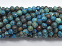 Blue Calsilica Jasper Beads, 6mm (6.7mm) Round Beads-RainbowBeads