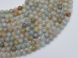 Moss Opal 6mm Round-RainbowBeads