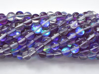 Mystic Aura Quartz-Purple, 8mm Round-RainbowBeads