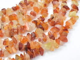 Carnelian Beads, 4-9mm Chips Beads, 34 Inch-RainbowBeads