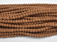 Rudraksha Beads, 4.5x5.5mm Rondelle Beads-RainbowBeads