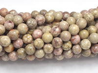 Fossil Jasper Beads, 8mm Round Beads-RainbowBeads