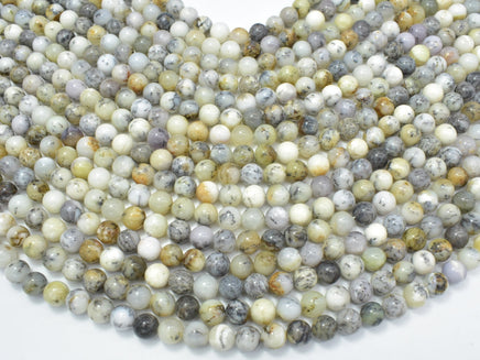 Dendritic Opal Beads, Moss Opal, 8mm Round Beads-RainbowBeads