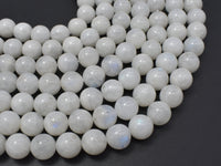 Moonstone-Rainbow Beads, 10mm(10.5mm) Round-RainbowBeads