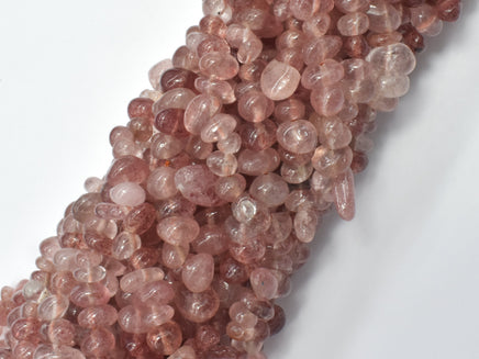 Strawberry Quartz Beads, Lepidocrocite Beads, Chips, 4mm -9mm-RainbowBeads