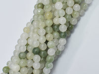 Natural Jade 6mm (6.7mm) Round-Rainbow Beads