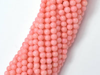 Pink Coral, Angel Skin Coral, 4mm (4.3mm) Round-RainbowBeads