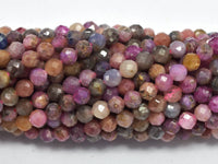 Ruby Sapphire Beads, 3.5mm, Micro Faceted-RainbowBeads
