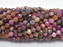 Ruby Sapphire Beads, 3.5mm, Micro Faceted-RainbowBeads
