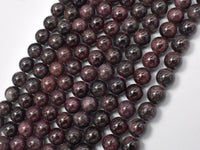 Red Garnet Beads, 7mm Round-RainbowBeads