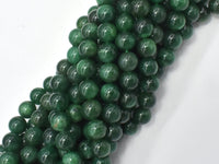Green Mica Muscovite in Fuchsite, 8mm, Round-RainbowBeads