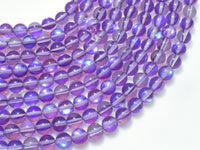 Mystic Aura Quartz - Purple, 6mm (6.5mm)-RainbowBeads