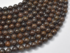 Bronzite Beads, 8mm Round Beads-RainbowBeads