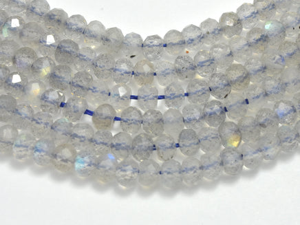 Labradorite Beads, 2.2x3.2mm Micro Faceted Rondelle-RainbowBeads