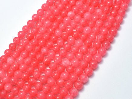 Jade Beads - Pink, 6mm Round-RainbowBeads