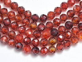 Cubic Zirconia - Orange, CZ beads, 4mm, Faceted-RainbowBeads