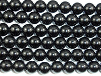 Black Onyx Beads, 6mm Round Beads-RainbowBeads
