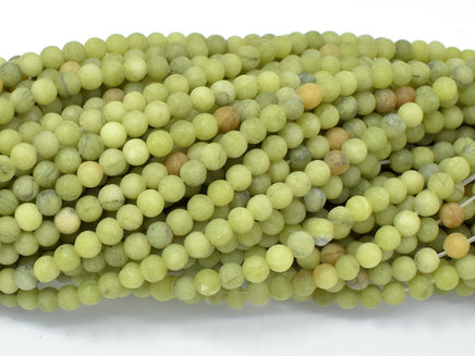Matte Jade Beads, 4mm (4.3mm) Round Beads-RainbowBeads