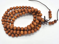 Matte Sandalwood Beads, 6mm(6.3mm) Round Beads-RainbowBeads