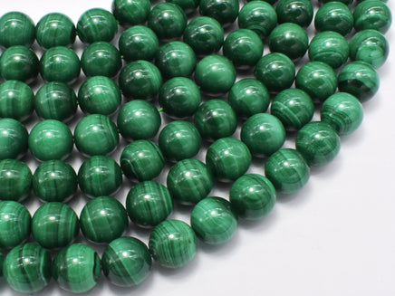 Natural Malachite, 10mm Round Beads-RainbowBeads