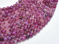 Dragon Vein Agate-Purple 6mm Round-RainbowBeads