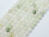 Natural Jade 8mm (8.5mm) Round-Rainbow Beads