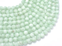 Green Angelite Beads, 6mm, Round, 15 Inch-RainbowBeads