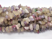 Pink Tourmaline, 7-10mm, Chips, 32 Inch-RainbowBeads