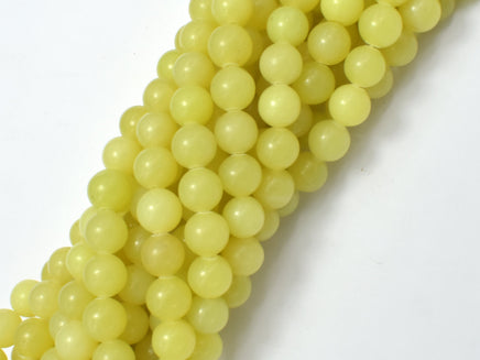 Lemon Jade, Round, 8mm beads-RainbowBeads