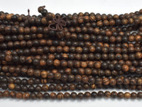 Tiger Skin Sandalwood Beads, 6mm Round Beads-RainbowBeads