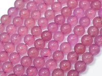 Jade Beads-Mauve, 8mm Round Beads-RainbowBeads